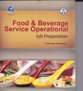 Food And Beverage Service Operational Job Preparation