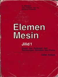 Image of Elemen Mesin Jilid 1 Edisi Kedua