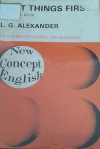 Image of First Things First An Integrated Course For Beginners