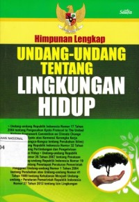 Image of Himpunan Lengkap Undang-Undang Tentang Lingkungan Hidup