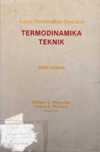 Image of Kunci / Penyelesaian Soal - Soal Termodinamika Teknik Edisi Kedua