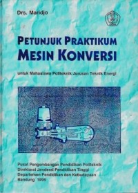 Image of Petunjuk Praktikum Mesin Konversi