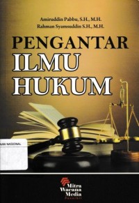 Image of Pengantar Ilmu Hukum