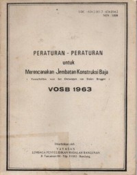 Image of Peraturan-Peraturan untuk Merencanakan Jembatan Konstruksi Baja