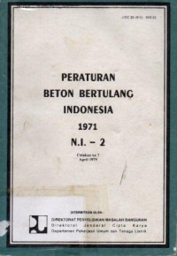 Image of Peraturan Beton Bertulang Indonesia 1971