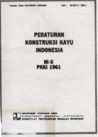 Image of Peraturan Kontruksi Kayu Indonesia