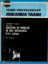 Image of Teori dan Penyelesain Mekanika Tanah